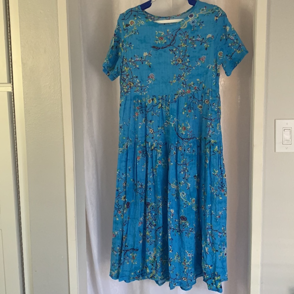 SEERSUCKER DRESS Sz: L